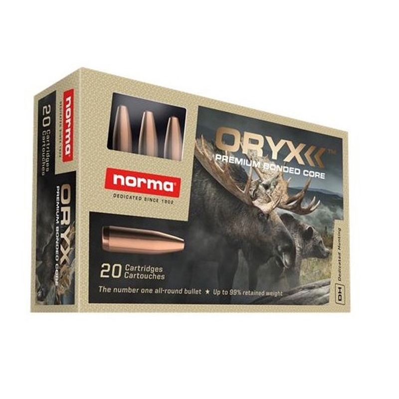 Norma Oryx 308 Winchester Ammunition 180 Grain Premium Bonded Core - 20174732