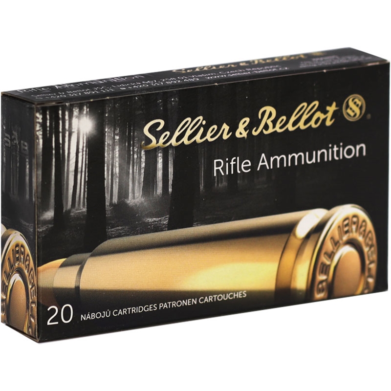 Sellier & Bellot 223 Remington Ammunition 55 Grain Semi Jacketed Soft Point - SB223B