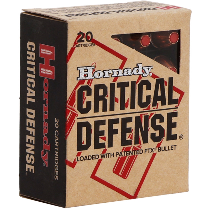 Hornady Critical Defense 45 Auto +P Ammo 185 Grain FTX - 90923  