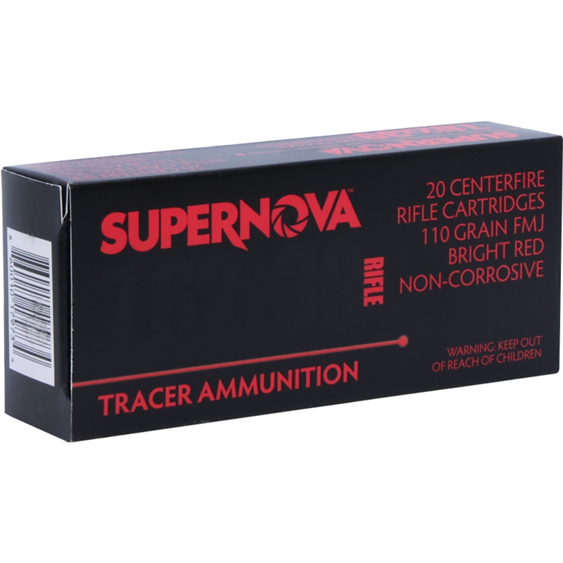 Supernova Red Tracer 7.62X39 Ammunition 110 Grain Full Metal Jacket - PMSN762-R