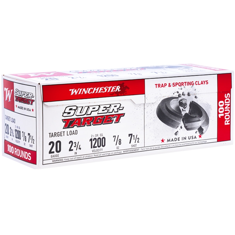 Winchester Super Target 20 Gauge Ammunition 2 3/4