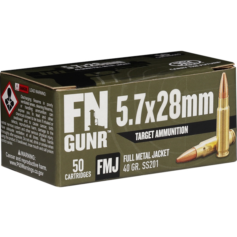 FN GUNR 5.7 x 28mm Ammunition 40 Grain Full Metal Jacket - 10700032