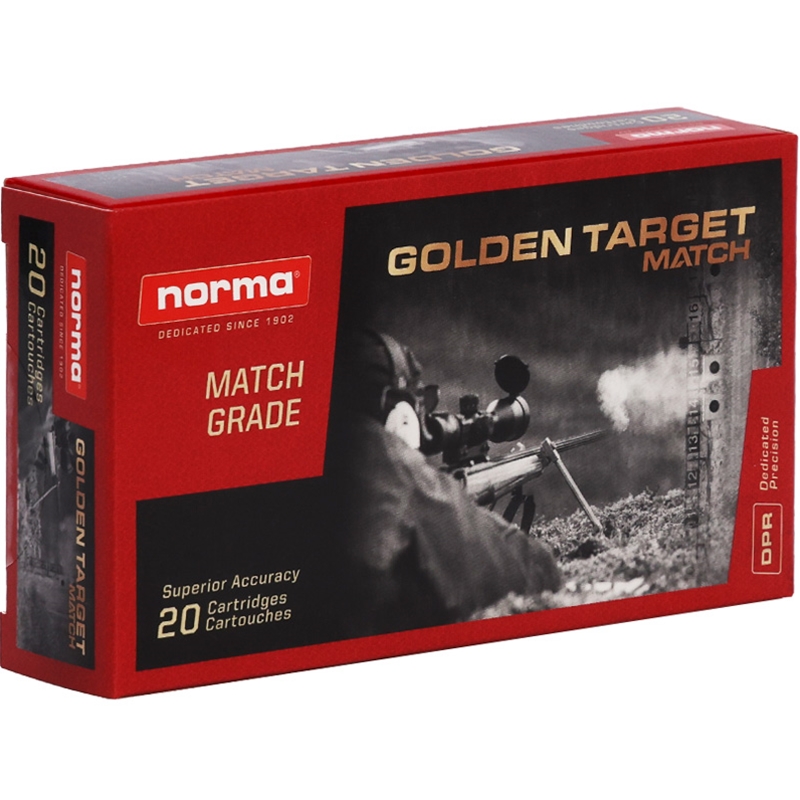 Norma Golden Target 223 Remington Ammunition 69 Grain Boat Tail Hollow Point - 10157692