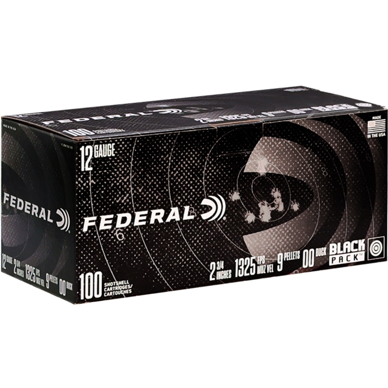 Federal Black Pack 12 Gauge Ammo 2-3/4