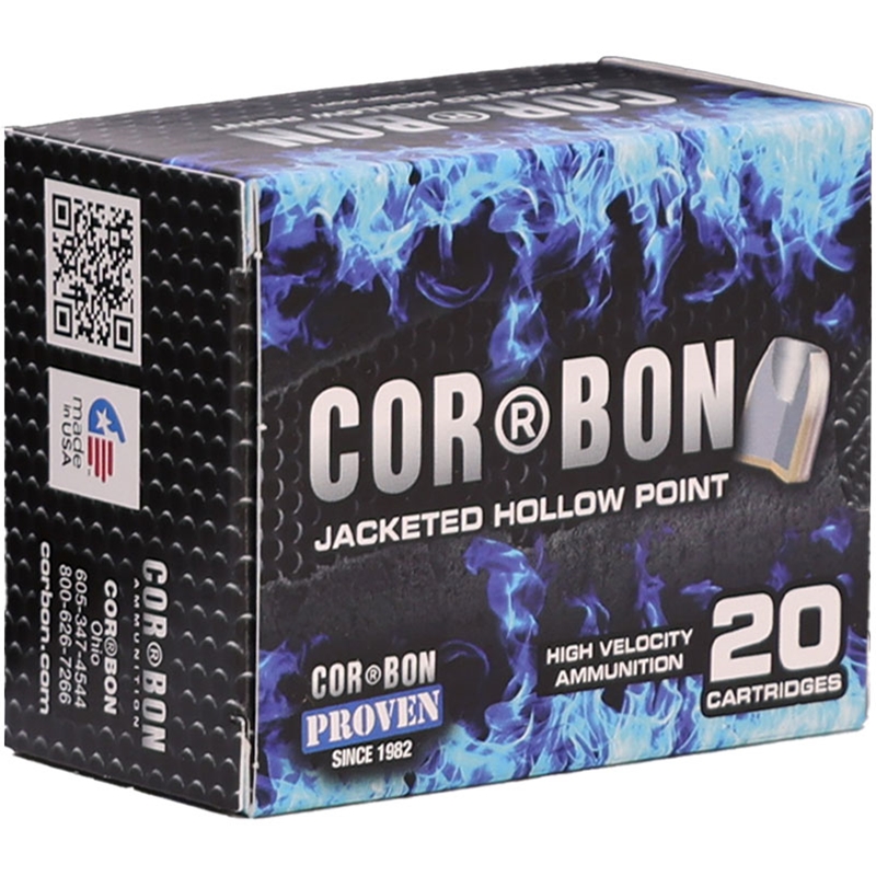 CorBon 38 Special +P Ammo 125 Grain Jacketed Hollow Point - SD38125/20