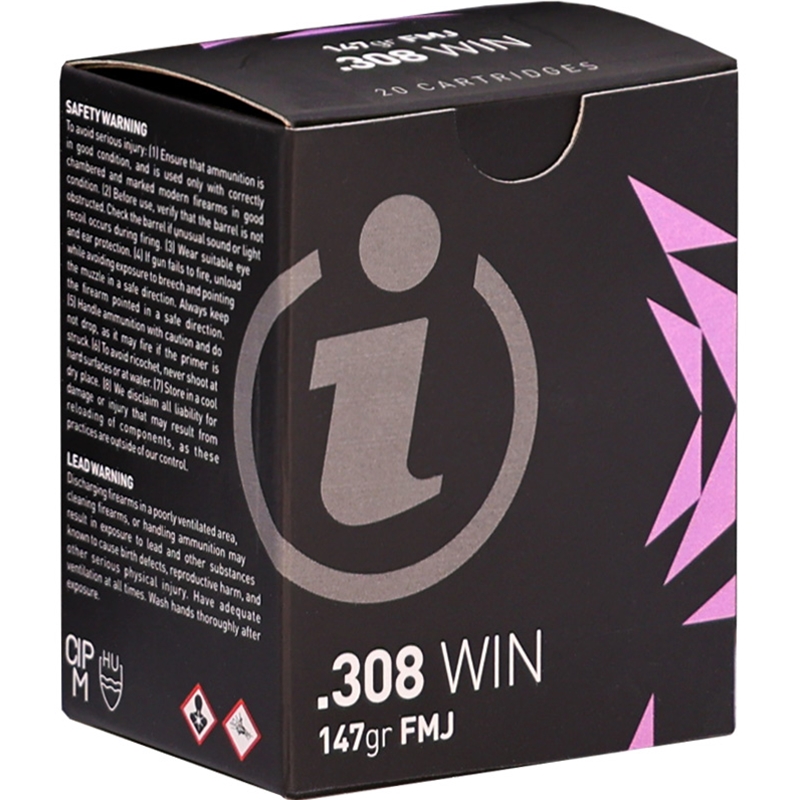 Igman 308 Winchester Ammo 147 Grain Full Metal Jacket VP - IGMAN308-20