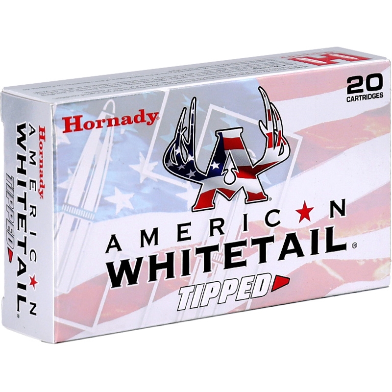 Hornady American Whitetail Tipped 243 Winchester Ammo 95 Grain Polymer Tip SST – 80461