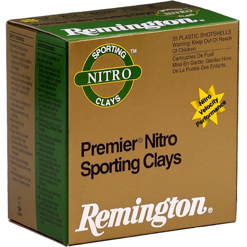 Remington Premier Nitro Sporting Clays 12 Gauge Ammo 2 ¾