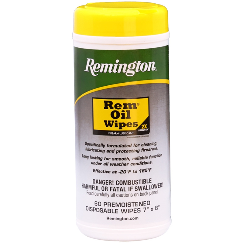 Remington Oil Firearm Wipes (60 CT)  - 18384