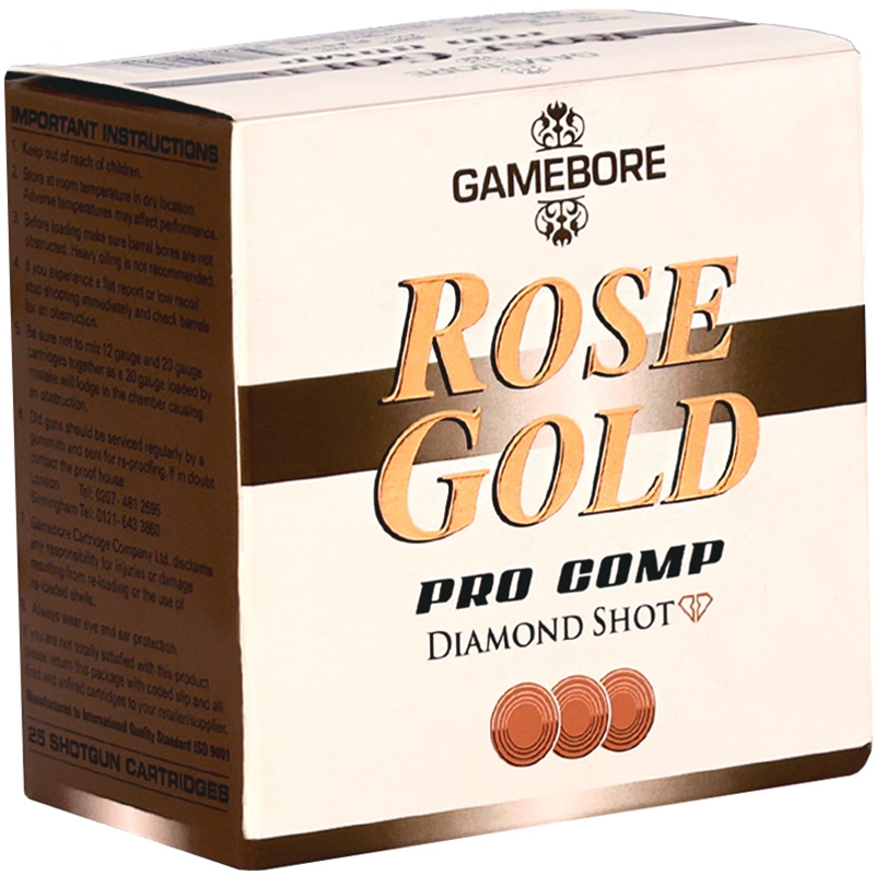 Gamebore Rose Gold 12 Gauge Ammo 70mm 7/8oz #8 Diamond Shot - GBRG128291