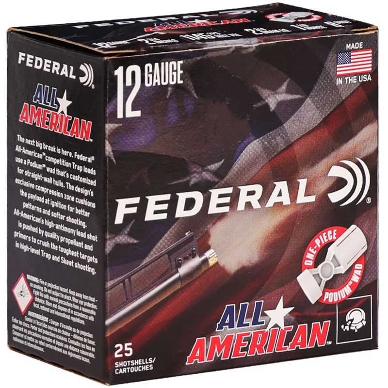 Federal All American 12 Gauge Ammo 2 3/4