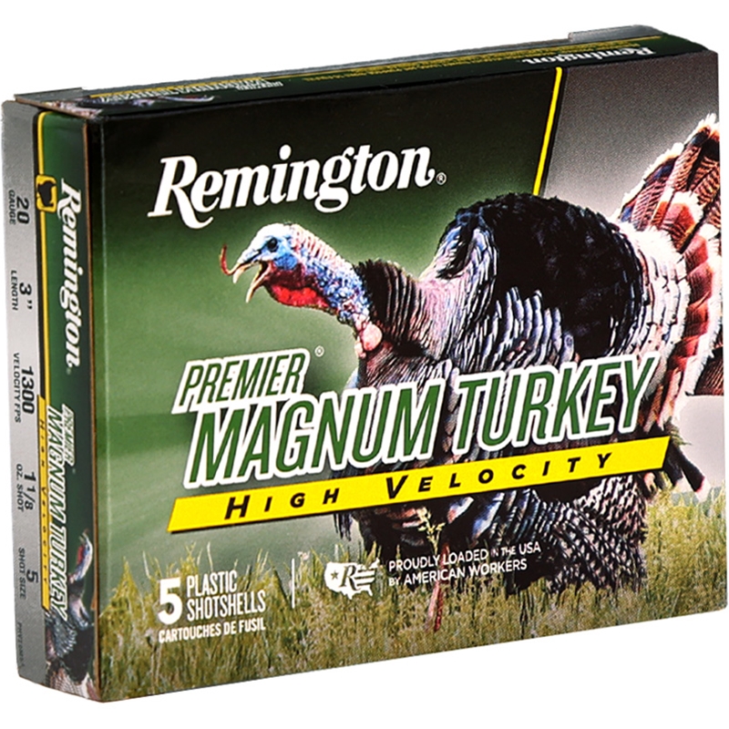 Remington Premier Magnum Turkey High Velocity 20 Gauge Ammo 3” 1 1/8 oz #5 Shot - 20119