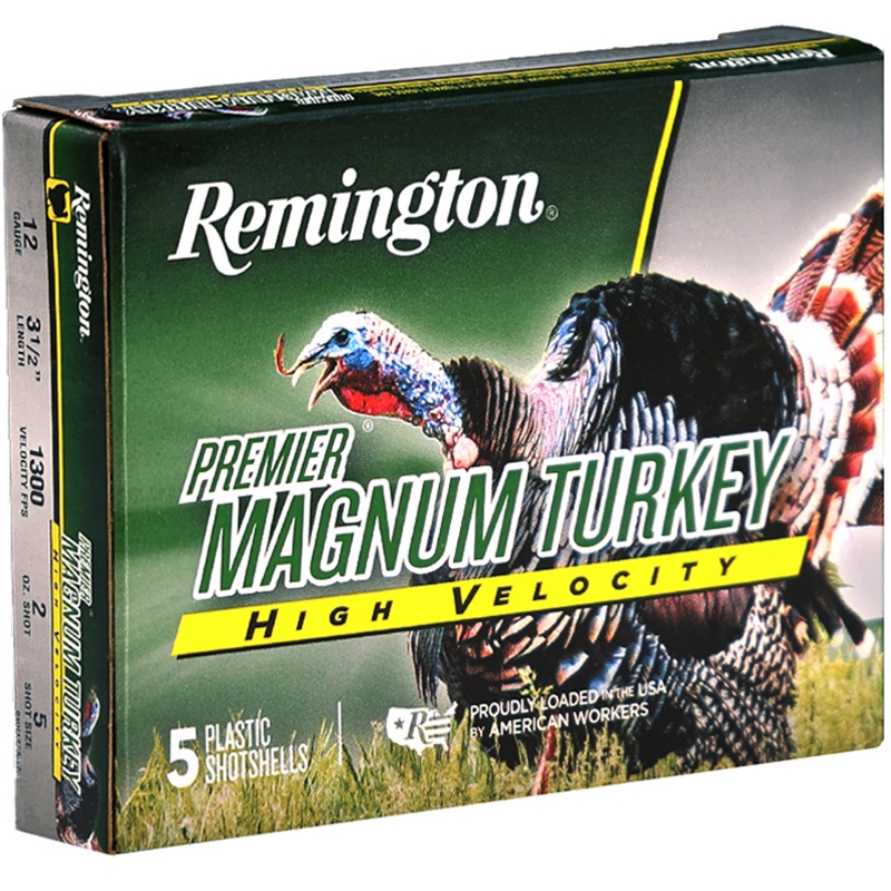 Remington Premier Magnum Turkey High Velocity 12 Gauge Ammo 3 1/2” 2 oz #5 Shot 270 Pellets - 28041