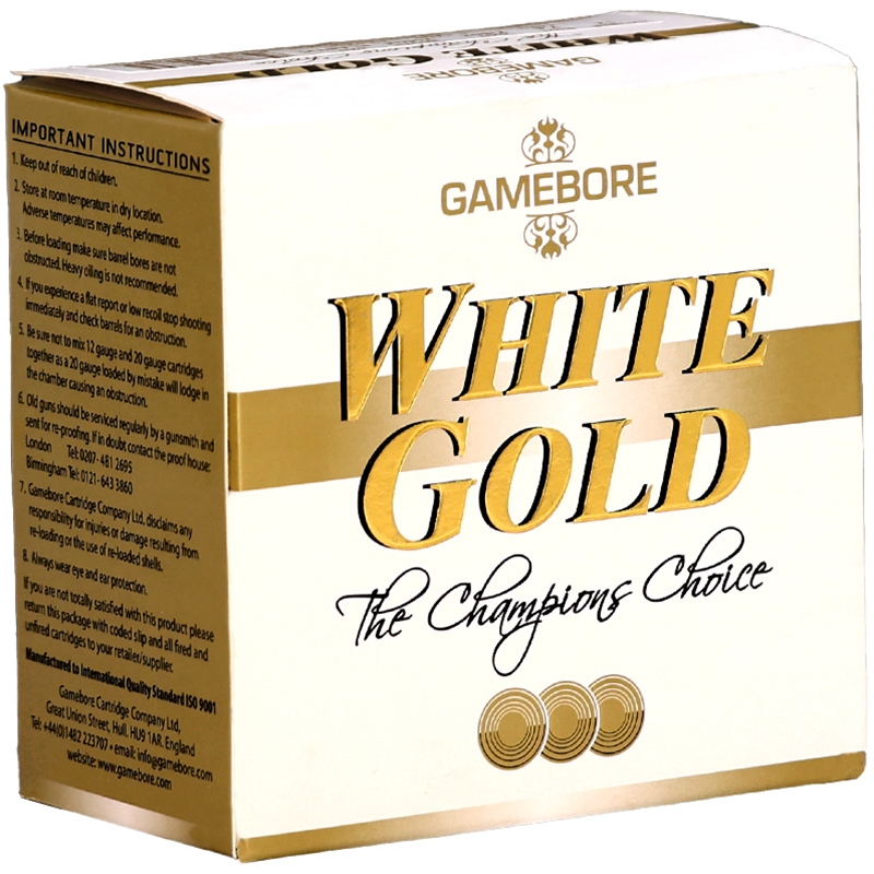 Gamebore White Gold 12 Gauge Ammo 2 3/4