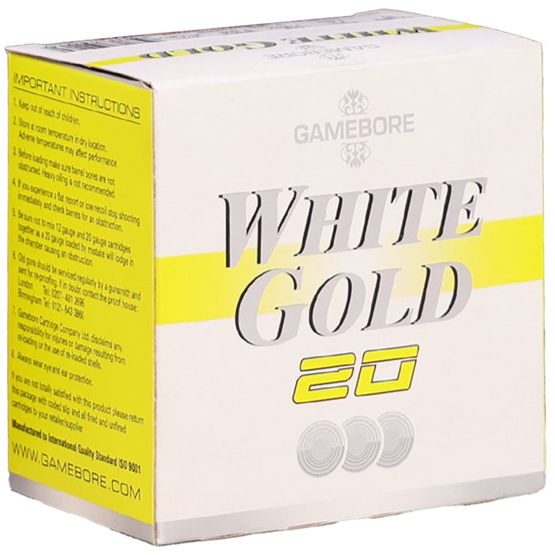 Gamebore White Gold 20 Gauge Ammo 2 3/4