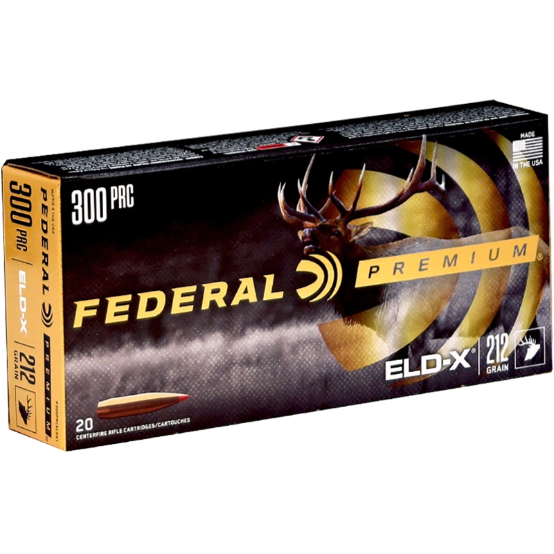 Federal Premium Big Game 300 PRC Ammo 212 Grain ELD-X Polymer Tip - P300PRCELDX1