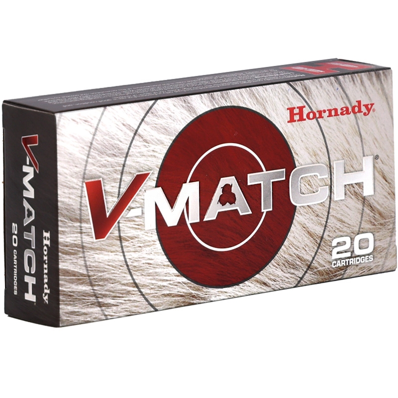 Hornady V-Match 22 Creedmoor Ammo 69 Grain Polymer Tip (Varmint Target) - 83414