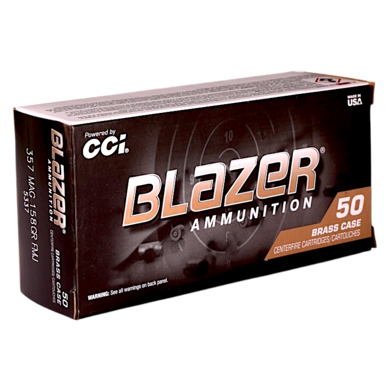 CCI Blazer Brass 357 Magnum Ammo 158 Grain Full Metal Jacket - 5337