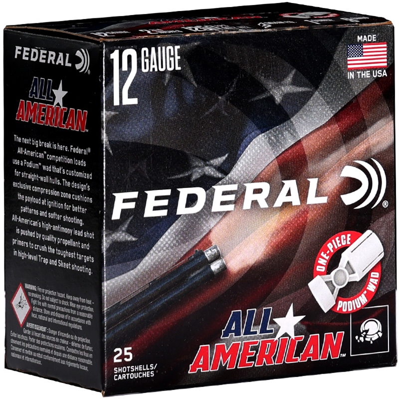 Federal All American 12 Gauge Ammo 2 3/4
