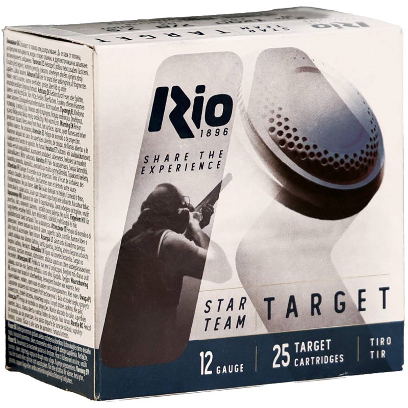 Rio Star Team 12 Gauge Ammo 2 3/4 7/8  oz #7.5 Shot - STT24LT75