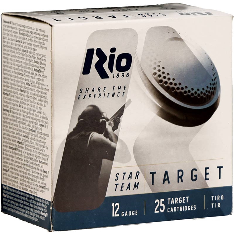 Rio Star Team 12 Gauge Ammo 2 3/4 1 1/18  oz #8 Shot - STT32LR8
