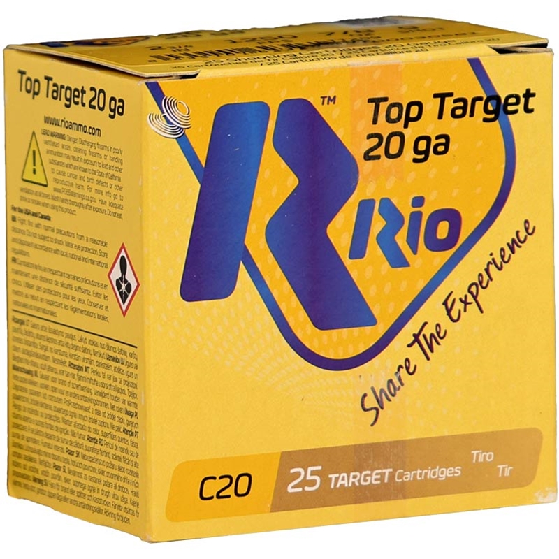 Rio Top Target 20 Gauge Ammo 2 3/4 7/8 oz #9 Shot - TT209