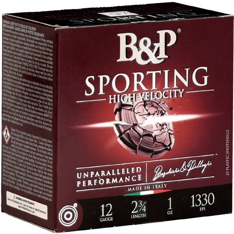 B&P Sporting 12 Gauge Ammo 2 3/4 1 oz #7.5 Shot - 12B1SH75