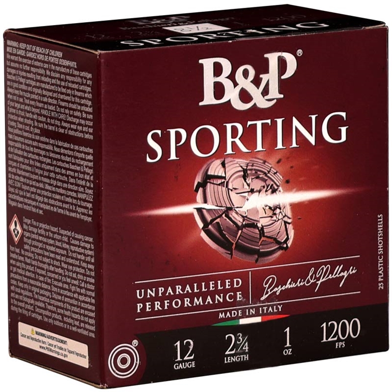 B&P Sporting 12 Gauge Ammo 2 3/4 1 oz #8.5 Shot - 12B1SC85