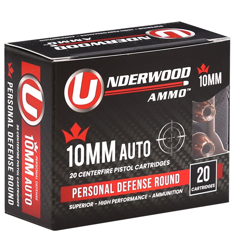 Underwood 10mm Auto Ammo 135 Grain Jacketed Hollow Point - 231