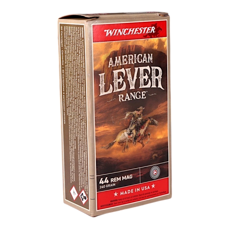 Winchester American Lever 44 Magnum Ammo 240 Grain Jacketed Soft Point - W44MAL