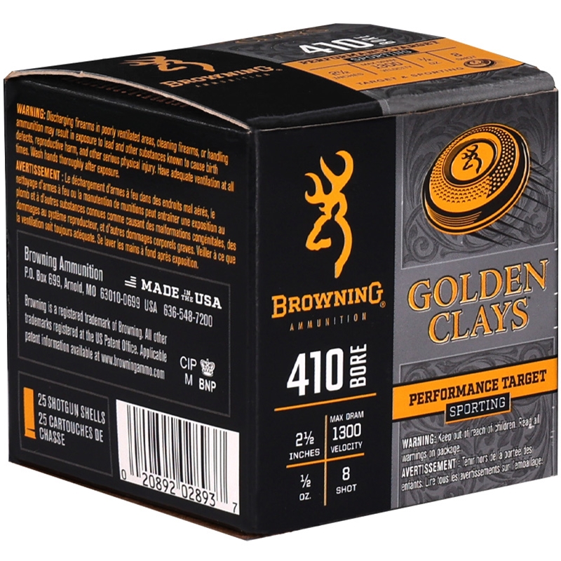 Browning Golden Clays 410 Bore Ammo 2 1/2