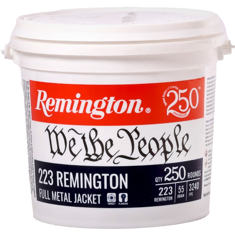 Remington We The People 223 Ammo 55 Grain Full Metal Jacket Bucket - 21388