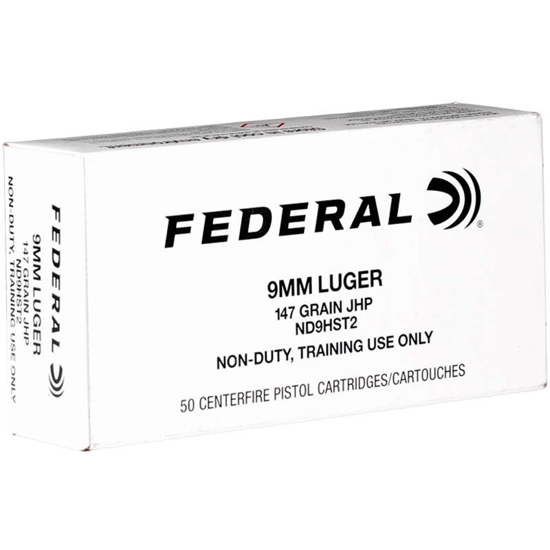 Federal 9mm Ammo 147 Grain Jacketed Hollow Point - ND9HST2