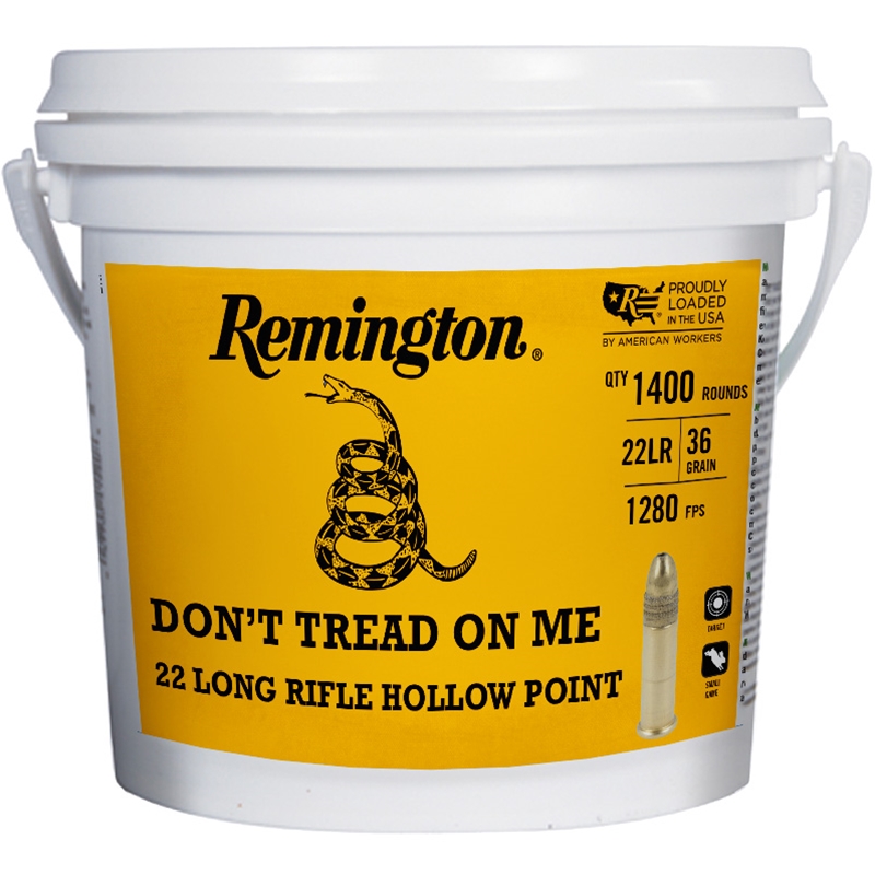 Remington DTOM Golden Bucket 22LR Ammo 36 Grain Hollow Point - 21279