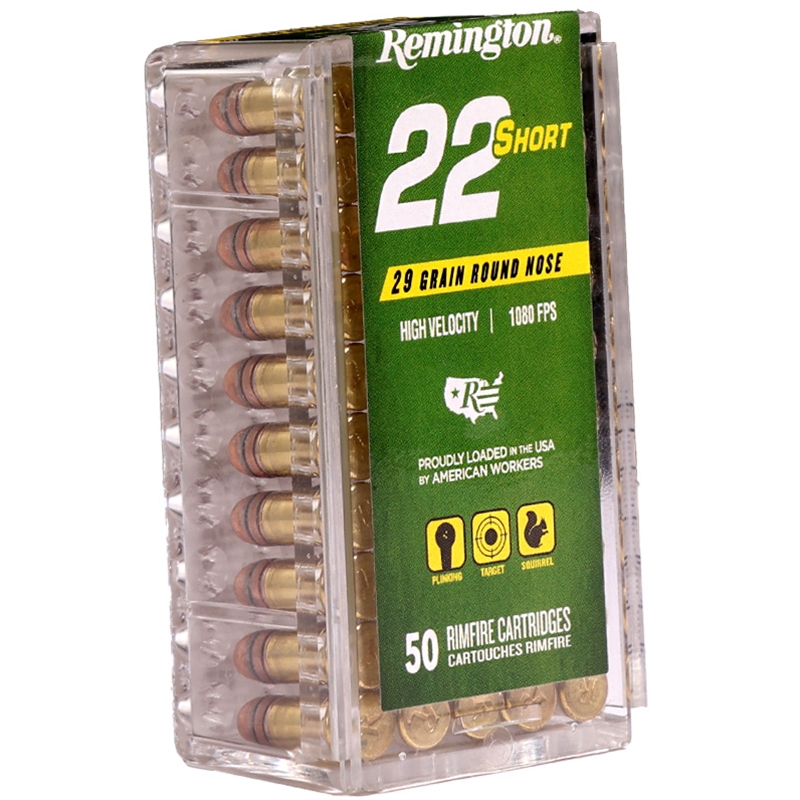 Remington 22 Short Ammo 29 Grain Lead Round Nose - R21002