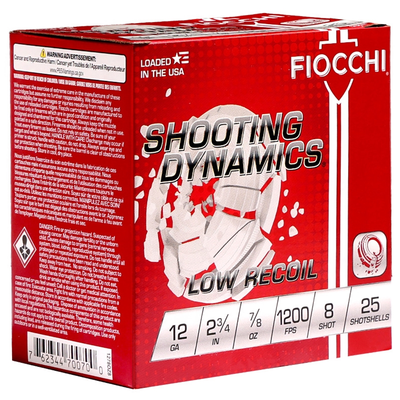 Fiocchi Shooting Dynamics 12 Gauge Ammo 2 3/4