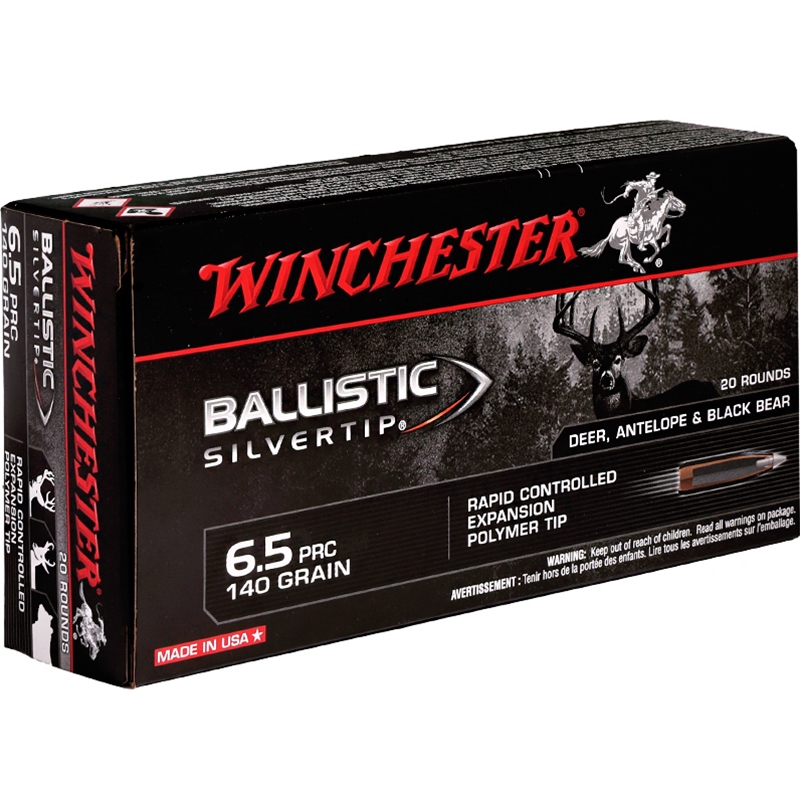 Winchester Ballistic Silvertip 6.5mm PRC Ammo 140 Grain Polymer Tip - SBST65P