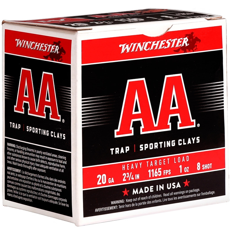 Winchester AA Target Load 20 Gauge Ammo 2 3/4