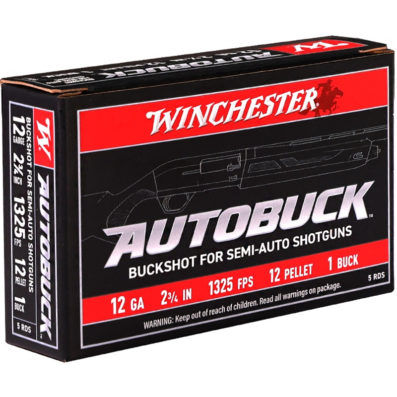 Winchester Autobuck 12 Gauge Ammo 2 3/4
