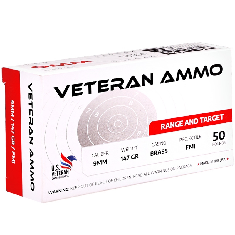 Hyperion Veteran 9mm Ammo 147 Grain Full Metal Jacket - HMBX-9-14