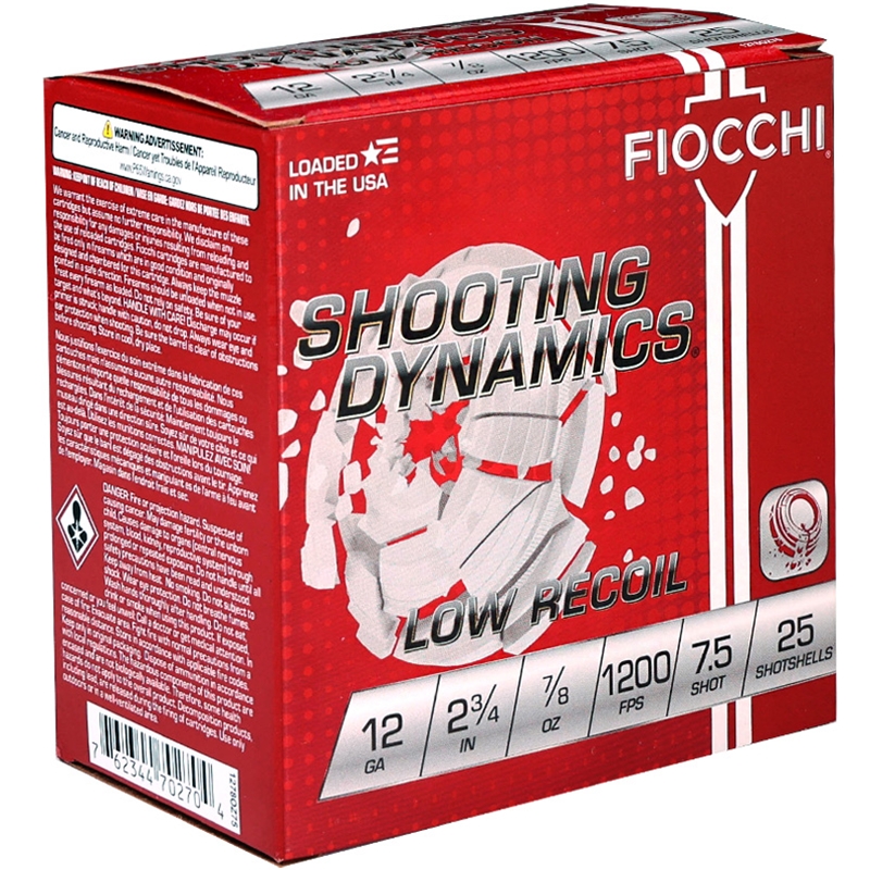 Fiocchi Shooting Dynamics 12 Gauge Ammo 2 3/4