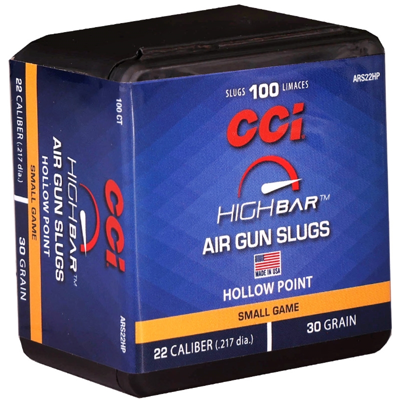 CCI Highbar Air Gun Slugs 22 Caliber Ammo 30 Grain Hollow Point - ARS22HP