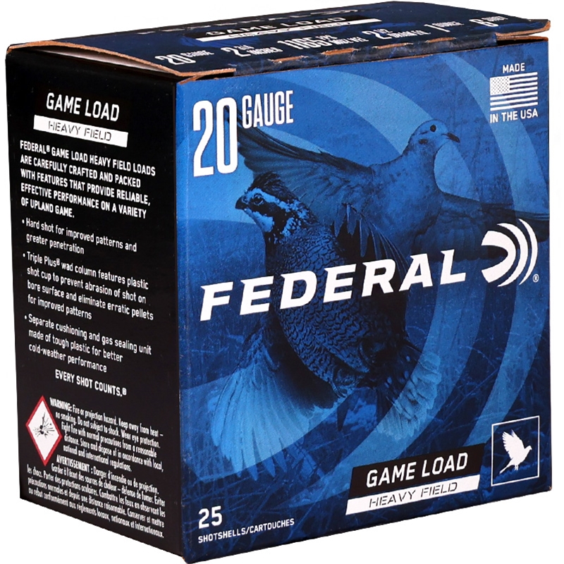 Federal Game Load 20 Gauge Ammo 2 3/4