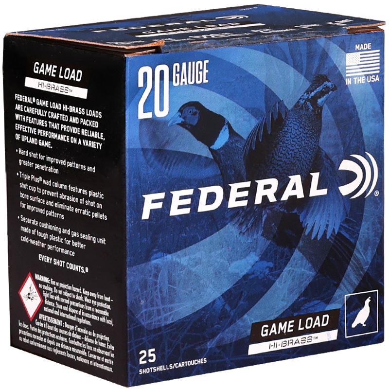 Federal Game Load 20 Gauge Ammo 2 3/4