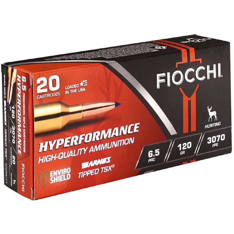 Fiocchi Hyperformance 6.5mm PRC Ammo 120 Grain Polymer Tip (TSX) - 65PRCTT