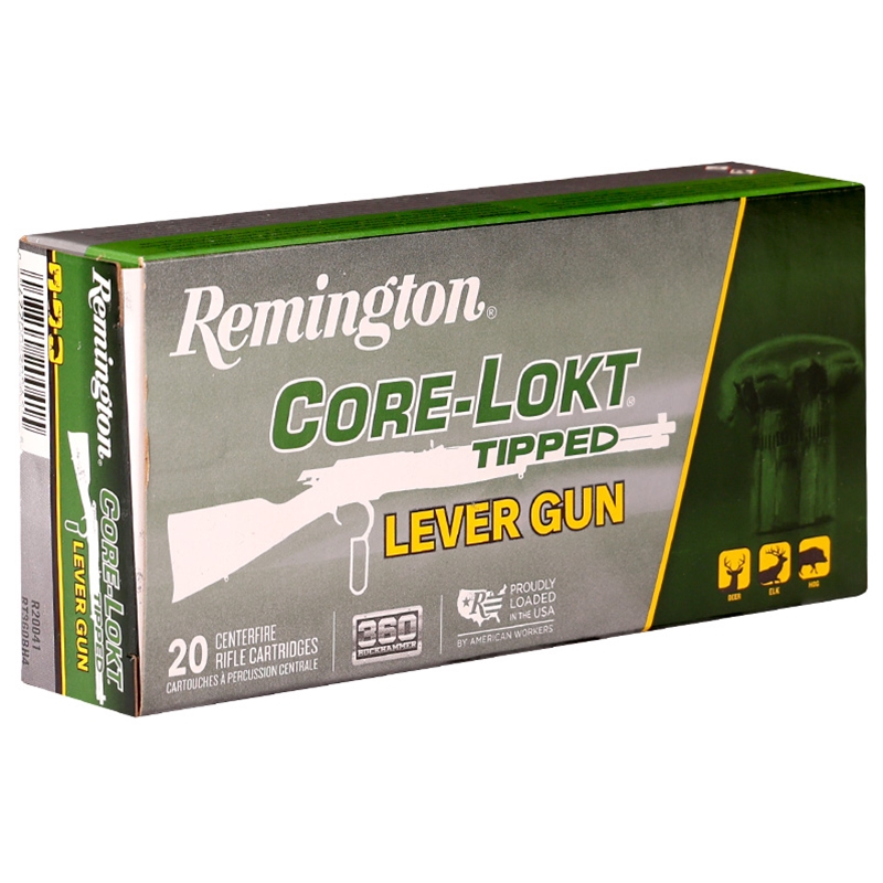 Remington Core-Lokt 360 Buckhammer Ammo 180 Grain Polymer Tip - R20041