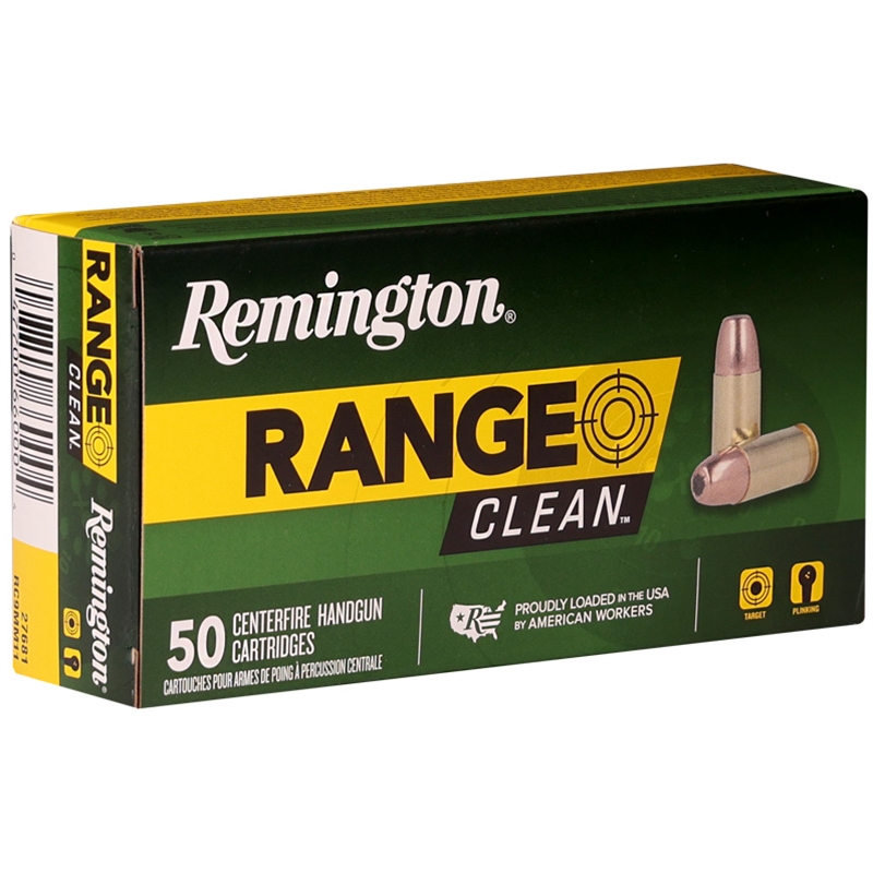 Remington Range Clean 9mm Ammo 115 Grain Flat Nose Enclosed Base - 27681