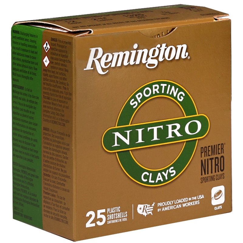 Remington Premier Nitro Sporting Clays 12 Gauge Ammo 2 3/4