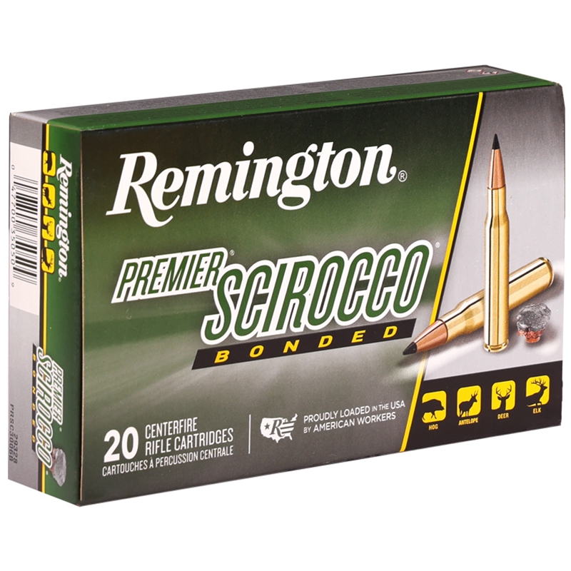 Remington Premier Scirocco 30-06 Springfield Ammo 180 Grain Polymer Tip - 29328