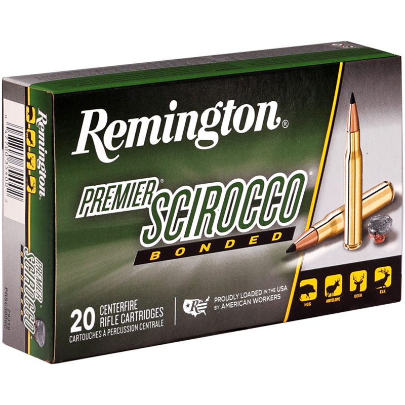 Remington Premier Scirocco 30-06 Springfield Ammo 150 Grain Bonded Polymer Tip - 29318